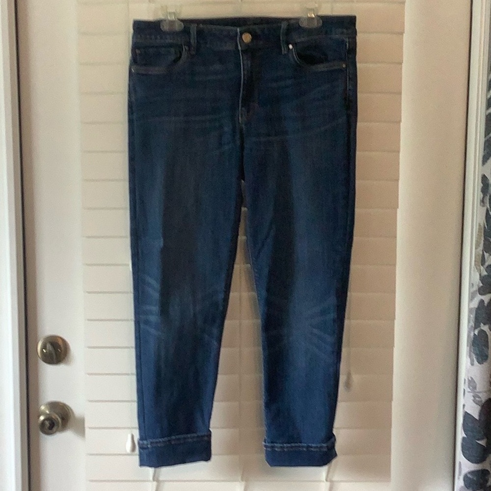 White House Black Market Denim Crop Ankle Jeans Size 10 - Picture 6 of 11